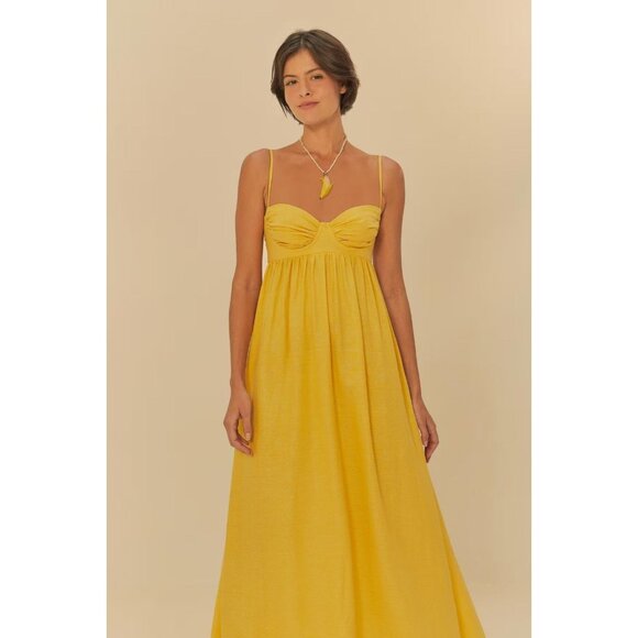 FARM Rio Yellow Maxi Dress - Picture 4 of 14